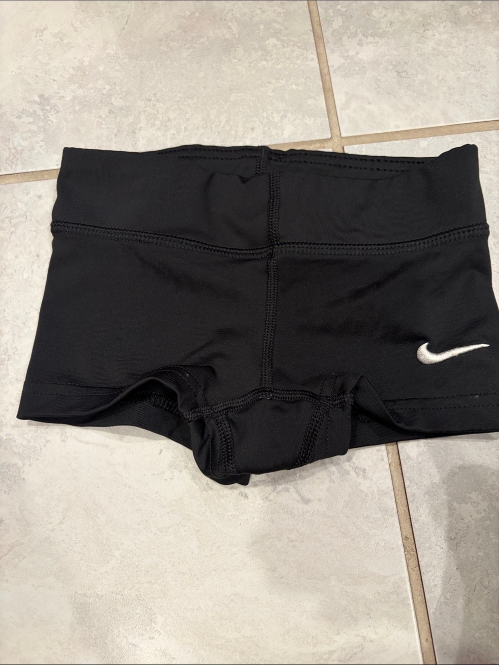 Nike Black Shorts with White Swoosh